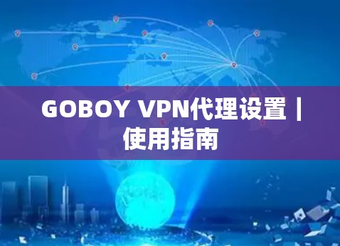 GOBOY VPN代理设置｜使用指南
